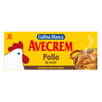 Caldo en pastillas Avecrem 12u pollo