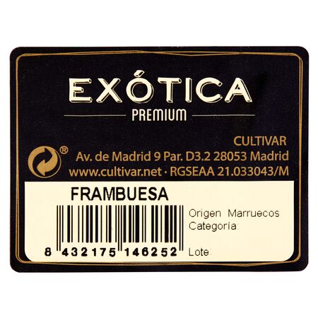 Frambuesa bandeja 170g