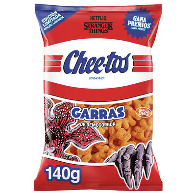 Snack de maíz garras sabor bbq edición Stranger Things Cheetos 75g