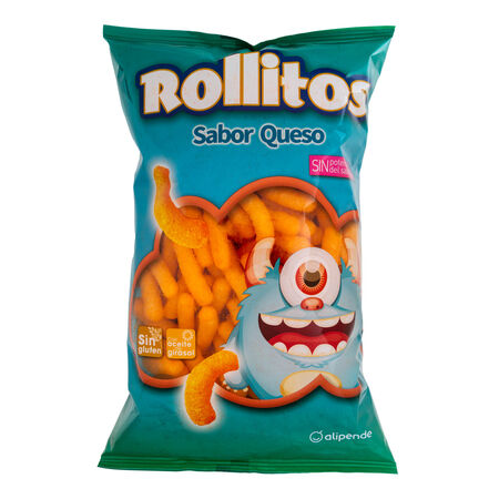 Snack de maíz rollitos Alipende 100g sabor queso