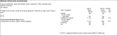 Refresco cola sin cafeína Coca-Cola botella 2l