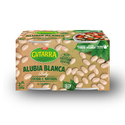 Alubia blanca cocida Gvtarra 120g pack 2