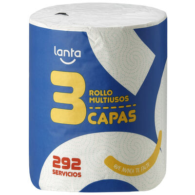 Rollo papel Lanta 3 capas multiusos