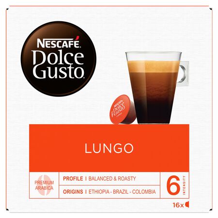 Café nescafé Dolce Gusto Lungo 16 cápsulas intensidad 6