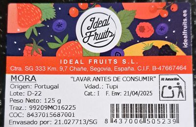 Moras bandeja 125g