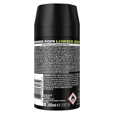 Desodorante spray todo el cuerpo con aroma a pera Axe 100 ml