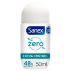 Desodorante roll-on Sanex Zero% Extra Control protección 48h 50ml
