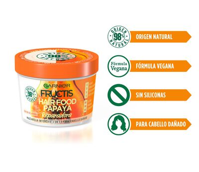 Mascarilla capilar reparadora Fructis 390ml cabello dañado