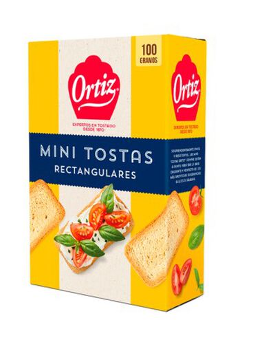 Tostas Mini Ortiz 100g Rectangulares