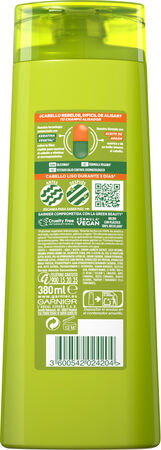 Champú fortificante Fructis 380ml liso&brillo