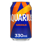 Bebida isotónica Aquarius lata 33cl naranja