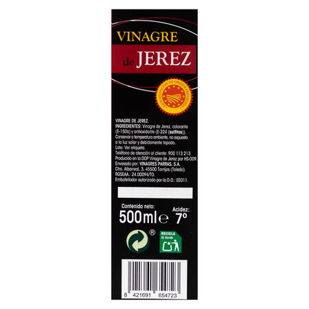 Vinagre Alipende 500ml al jerez