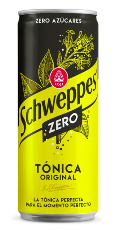 Tónica zero Schweppes lata 33cl