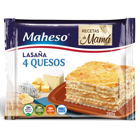 Lasaña Maheso 280g 4 quesos