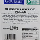 Burger meat de pollo Granja Gourmet 540g