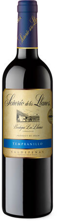 Vino tinto DO Valdepeñas Señorío los Llanos tempranillo