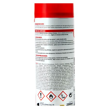 Quitamanchas para ropa Cebralín spray 200ml