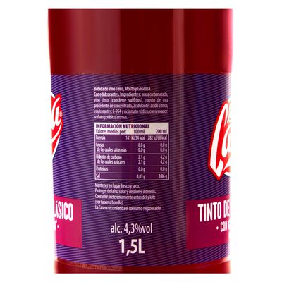 Tinto de verano cl&aacute;sico La Casera 1,5l