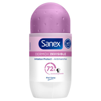 Desodorante Antitranspirante Roll-On  Sanex Dermo+ Invisible 72-Horas