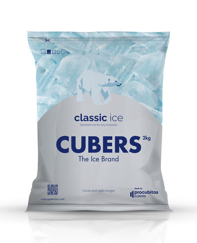 Hielo Cubers premium agua purificada 2kg