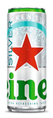 Cerveza rubia especial Heineken Silver lata 33cl