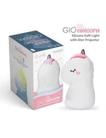 Muñeco silicona con luz Gio unicorn