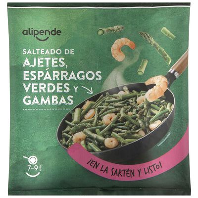 Salteado Alipende Ajete, rigueros y gamba 450g