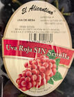 Uva roja bandeja sin semilla 1k