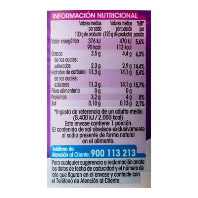 Leche fermentada sin lactosa Alipende pack 4 125g fresa