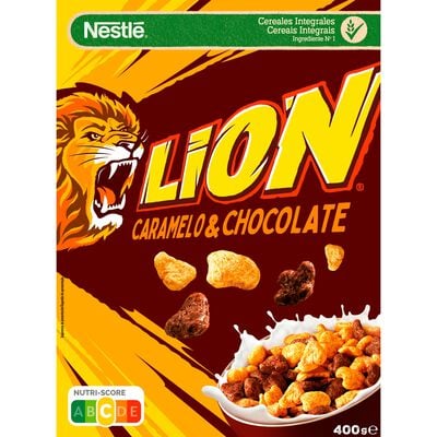Cereales chocolate y caramelo Lion nestl&eacute; 400g