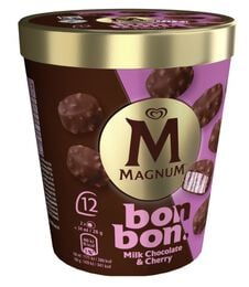 Helado bonbon magnum con chocolate con leche y cereza Magnum 12 unidades