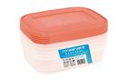Recipiente herm&eacute;tico de pl&aacute;stico Rectangular Sp-Berner 1l 5 unidades