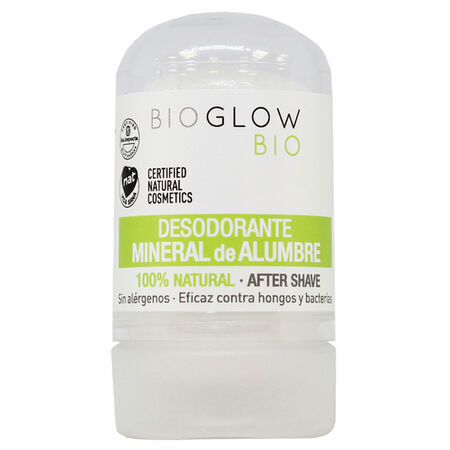 Desodorante en stick natural Bioglow 60g mineral de alumbre