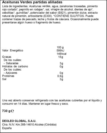 Aceituna gazpacha Carbonell 450g