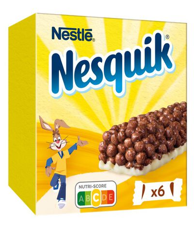 Barritas de cereales Nesquik nestl&eacute; 6u con chocolate