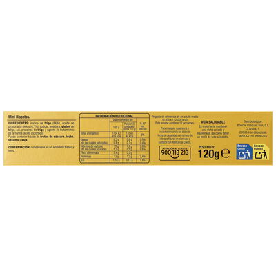 Mini biscotes Alipende 120g
