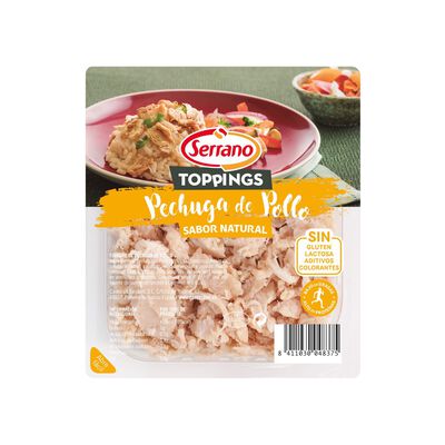Tiras de pechuga de pollo topping Serrano 140g