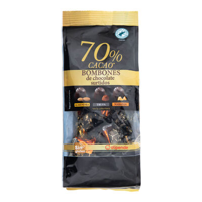 Bombones 70% cacao Alipende 180g