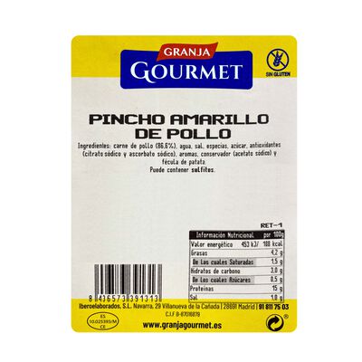 Pincho de pollo andaluz 90g Unidad