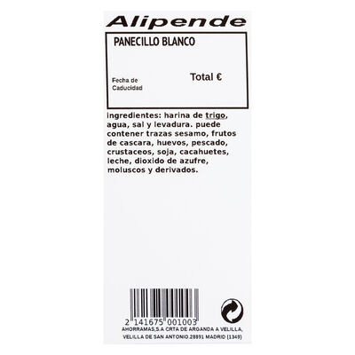 Panecillo blanco 11 uds 495g