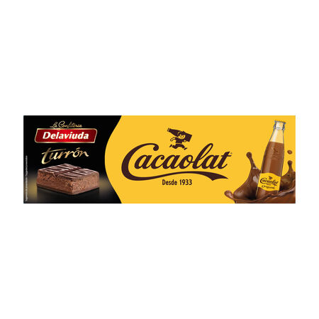Turrón de chocolate Cacaolat Delaviuda 140g