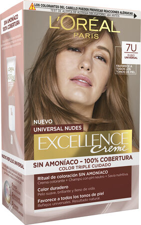 Tinte de cabello L'Oréal Excellence Creme nº7u rubio universal