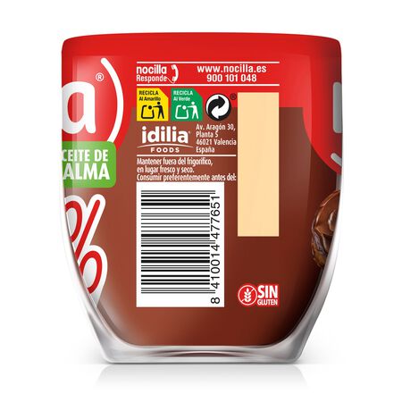 Crema de cacao y avellanas 0% azúcar Nocilla 190g