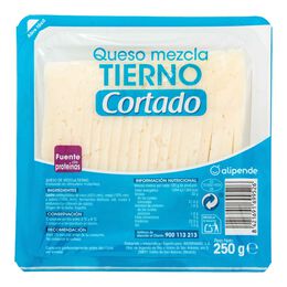 Queso mezcla tierno ya cortado Alipende cuña 250g