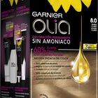 Tinte de cabello sin amon&iacute;aco Garnier Olia n&ordm; 8 rubio claro