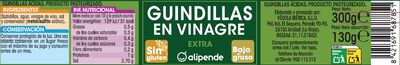 Guindillas en vinagre sin gluten Alipende 130g