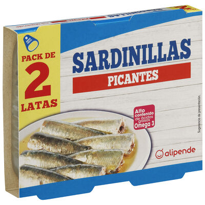 Sardinilla picante pack de 2 unidades Alipende 62g