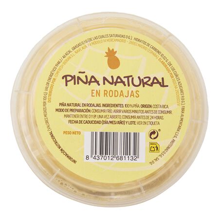 Piña natural en rodajas Freshkia 475g