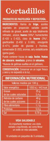Bizcocho cortadillo Alipende 370g