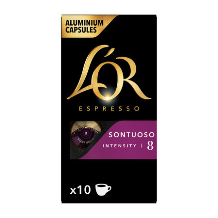 Café espresso sontuoso intensidad 8 L'Or 10 cápsulas